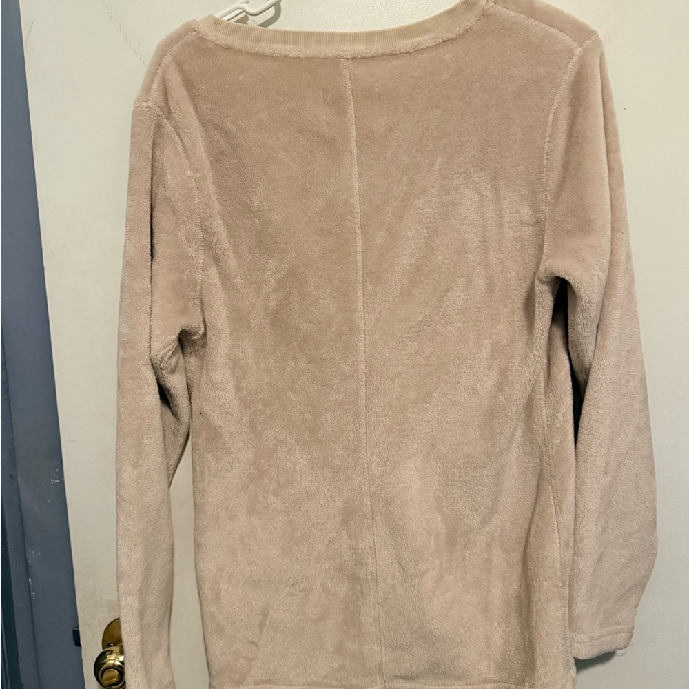 UGG Daisy Cozy Plus Fleece Pullover Sweater V-neck top - Picture 2 of 5